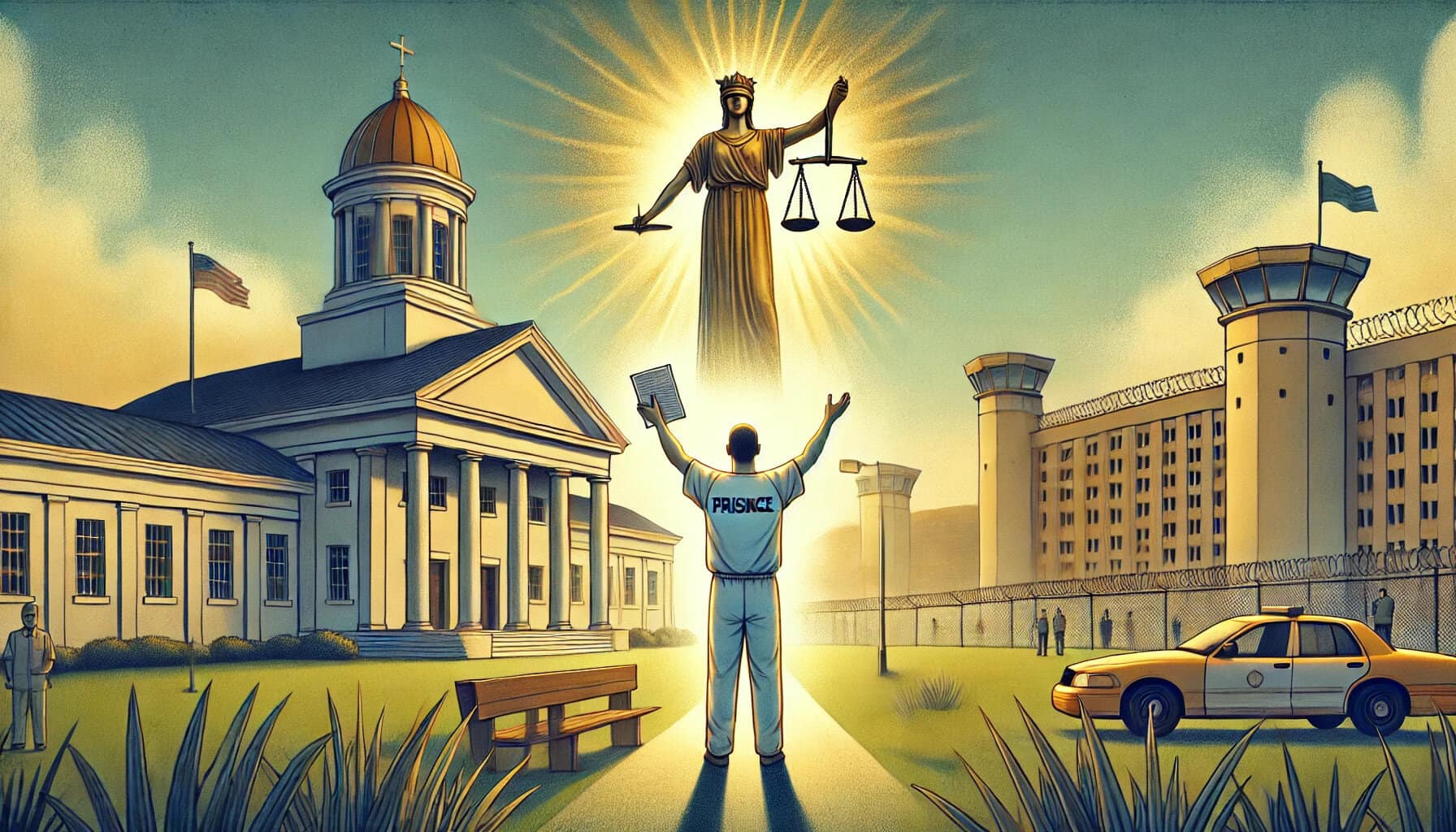 Freedom and justice advocacy at Georgia prison; prisoners' voices highlighted, emphasizing criminal justice reform and prisoners' rights.