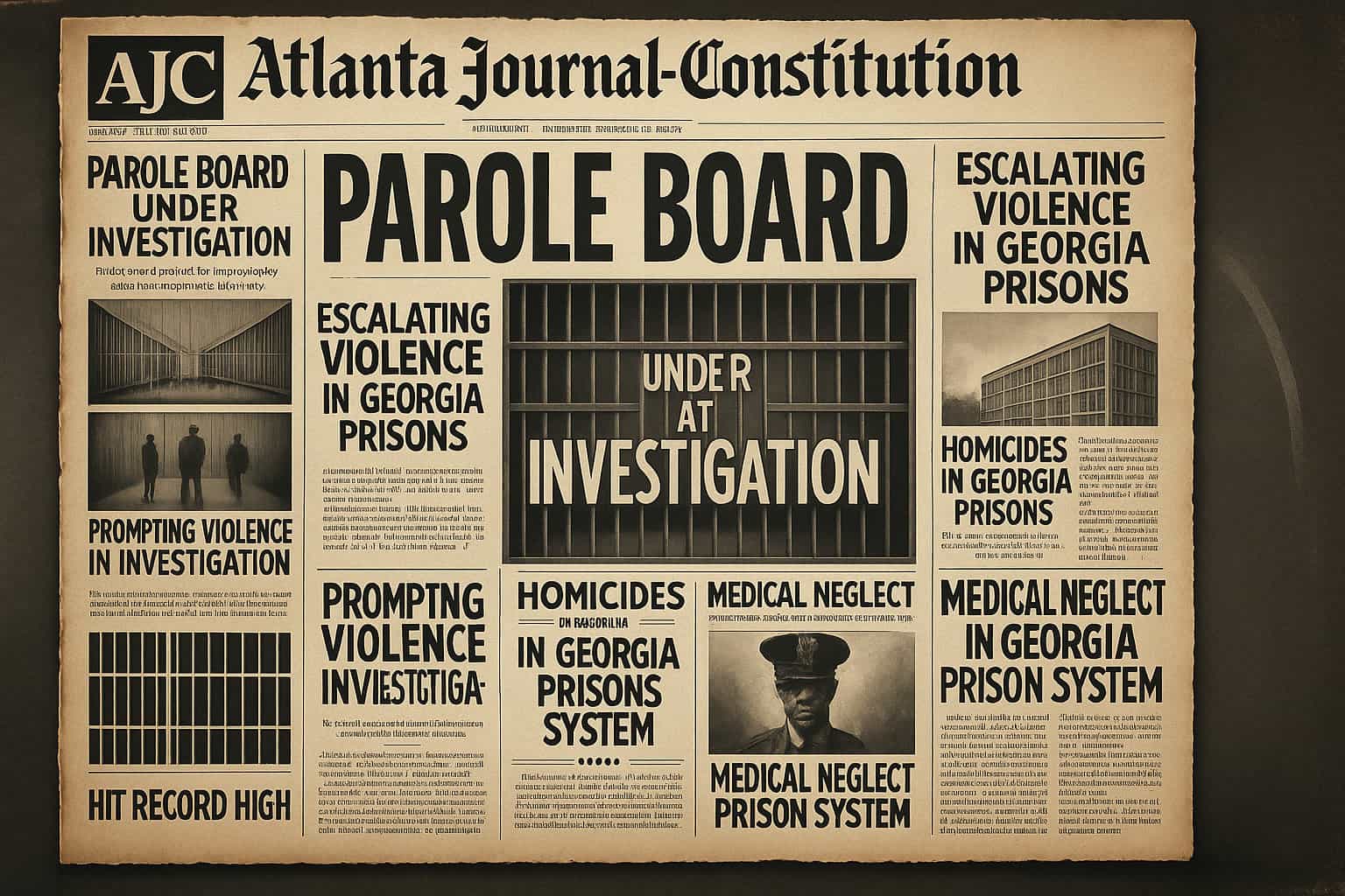 Parole board investigation Georgia prison reform, prison violence, inmates’ voices, prison system investigation, Georgia incarceration issues, prison conditions, prisoners’ rights, criminal justice reform, prison reform advocacy.