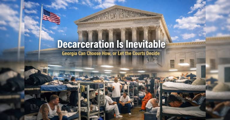 Decarceration IS Inevitable -- Georgia Can Choose How, or Let the Courts Decide
