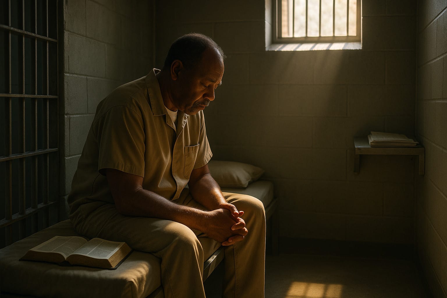 Illustration for the story: A Plea for Justice: One Prisoners Story