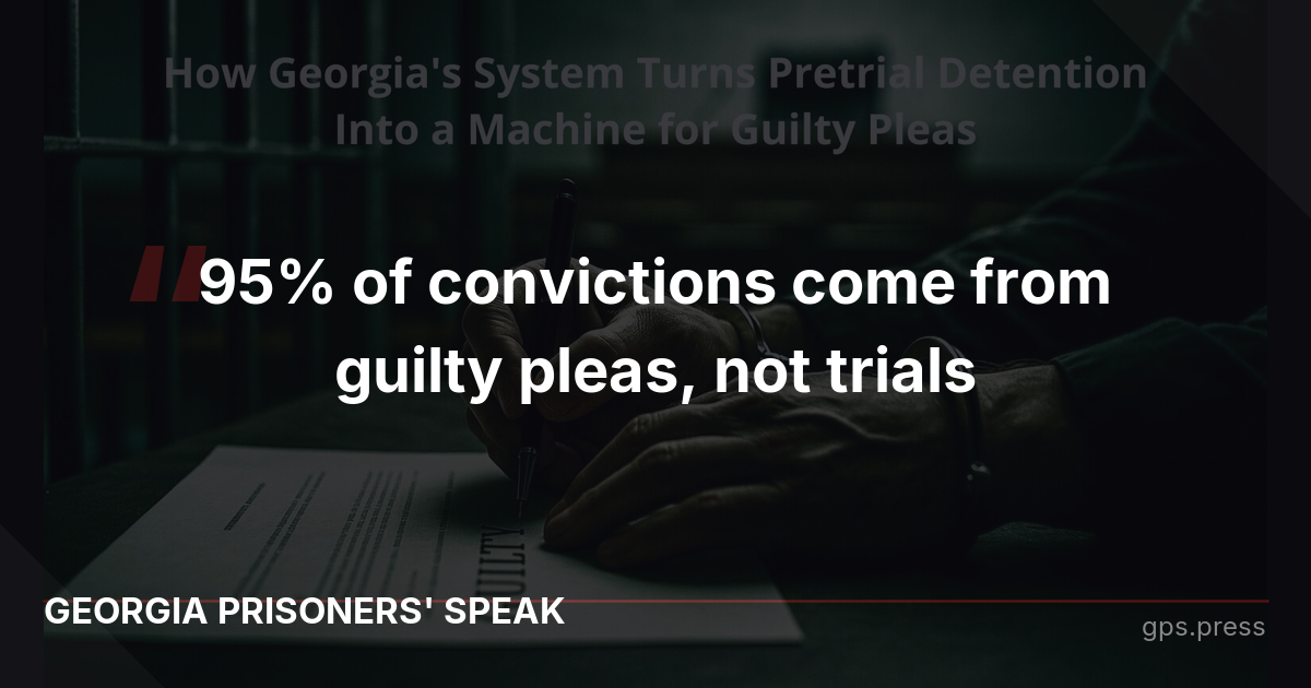 95% of convictions come from guilty pleas, not trials